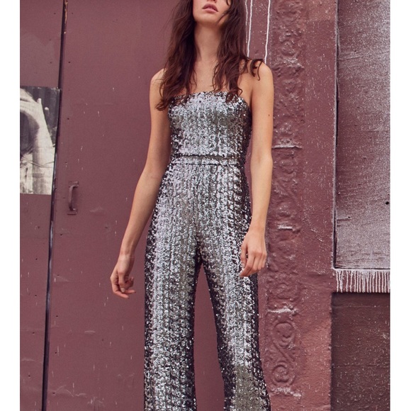 alexis strapless jumpsuit